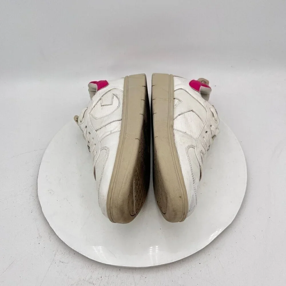 Kurt Geiger Women Size EU 40 US 9 White Red Leather G Logo Casual Shoes
